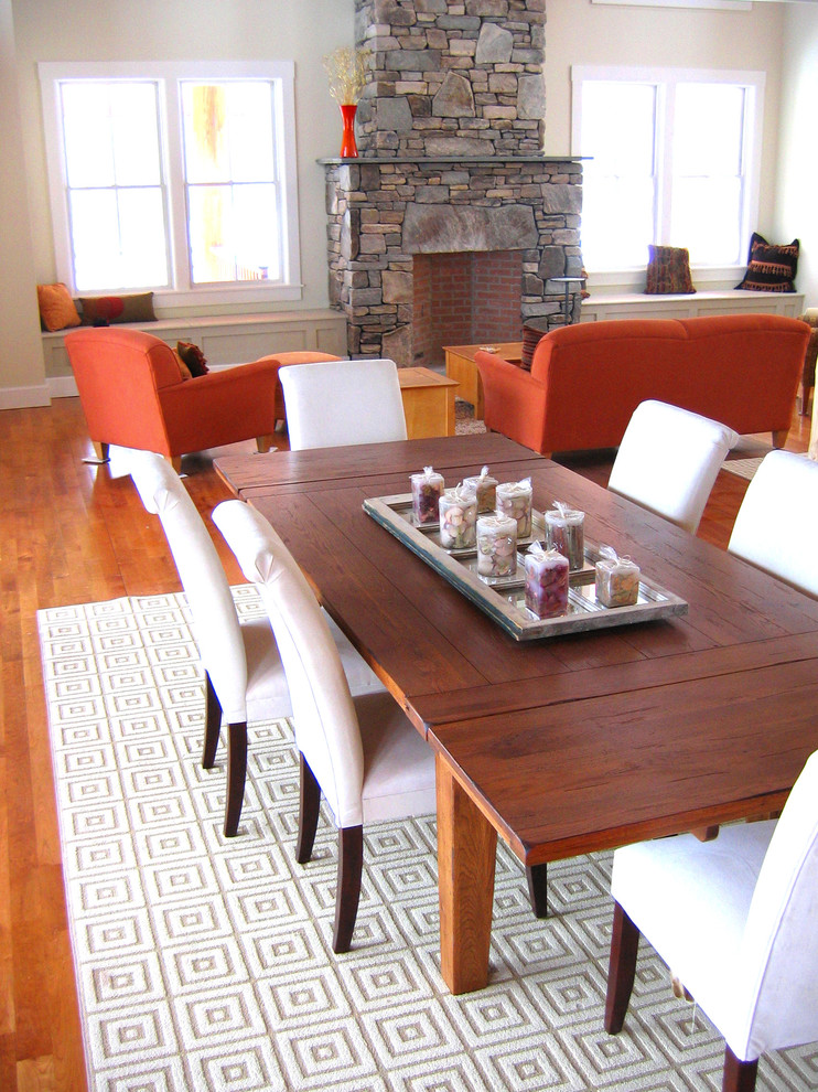 Inspiration for a contemporary dining room in Portland Maine.