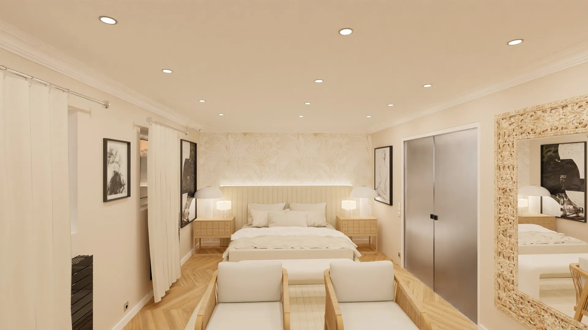 Rénovation complète, réunification de plusieurs appartements d'un petit immeuble