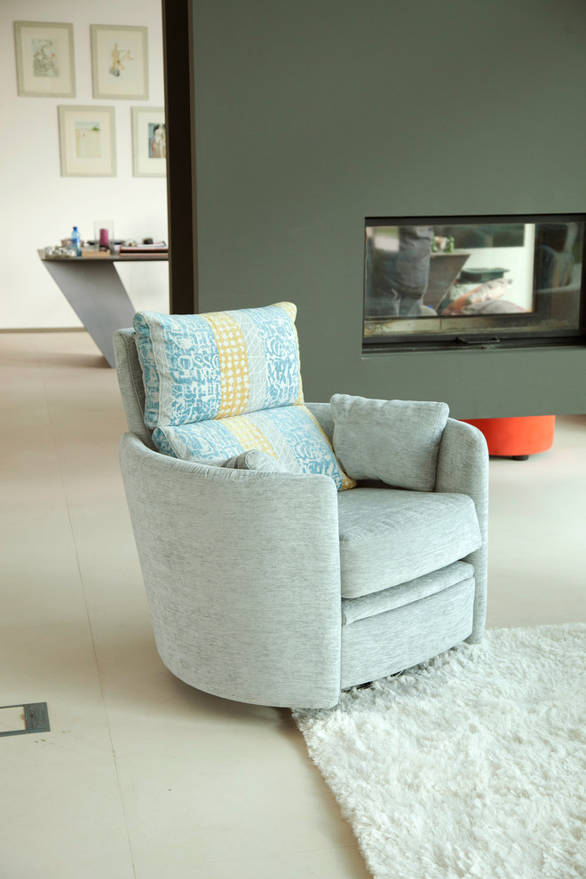 Venus Recliner Swivel Chair by Famaliving California Modern San