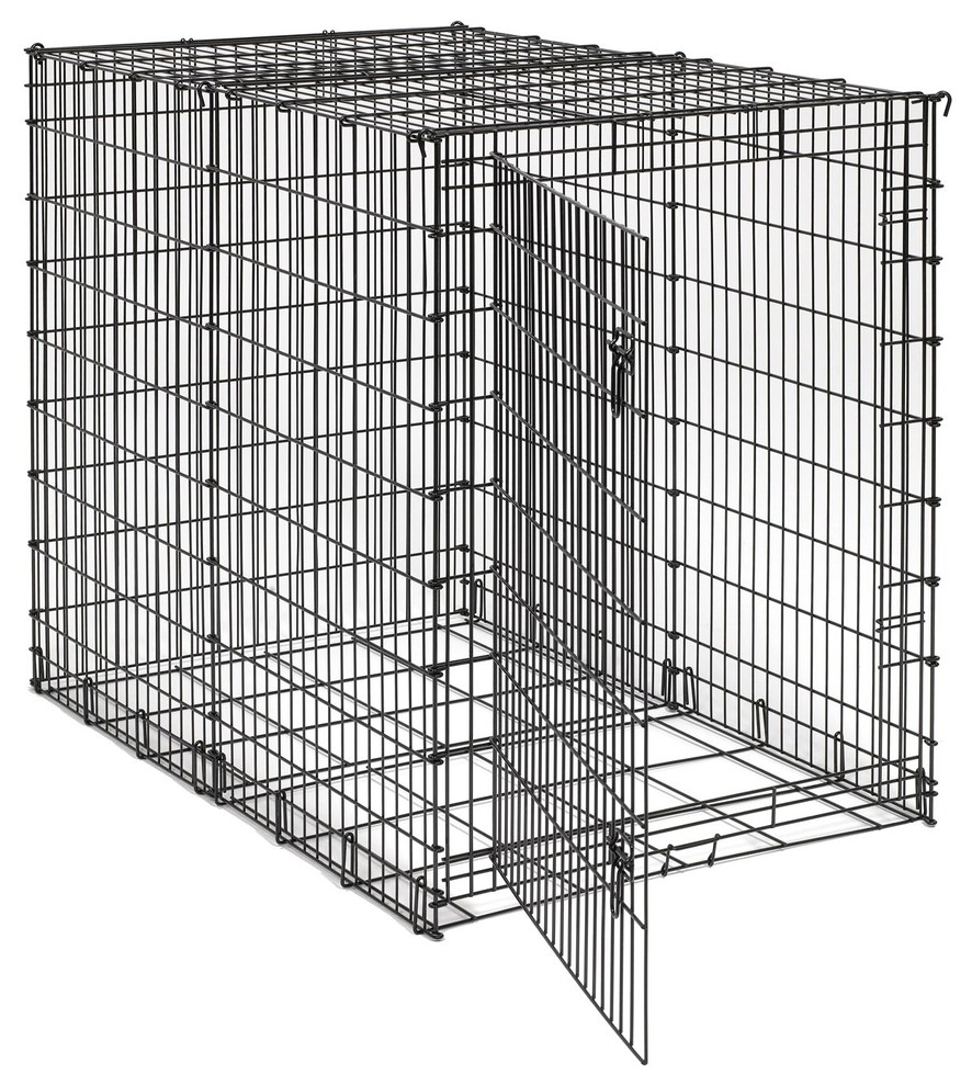 Midwest Big Dog Crate, Black, 54"X35"X45" Industrial Dog Kennels