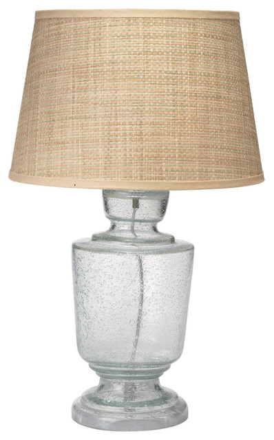 Jamie Young Lafitte Clear Seeded Glass Small Table Lamp Base