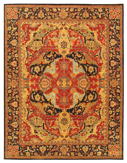 Pasargad Ferehan Collection Hand-Knotted Lamb's Wool Area Rug, 2'x3'
