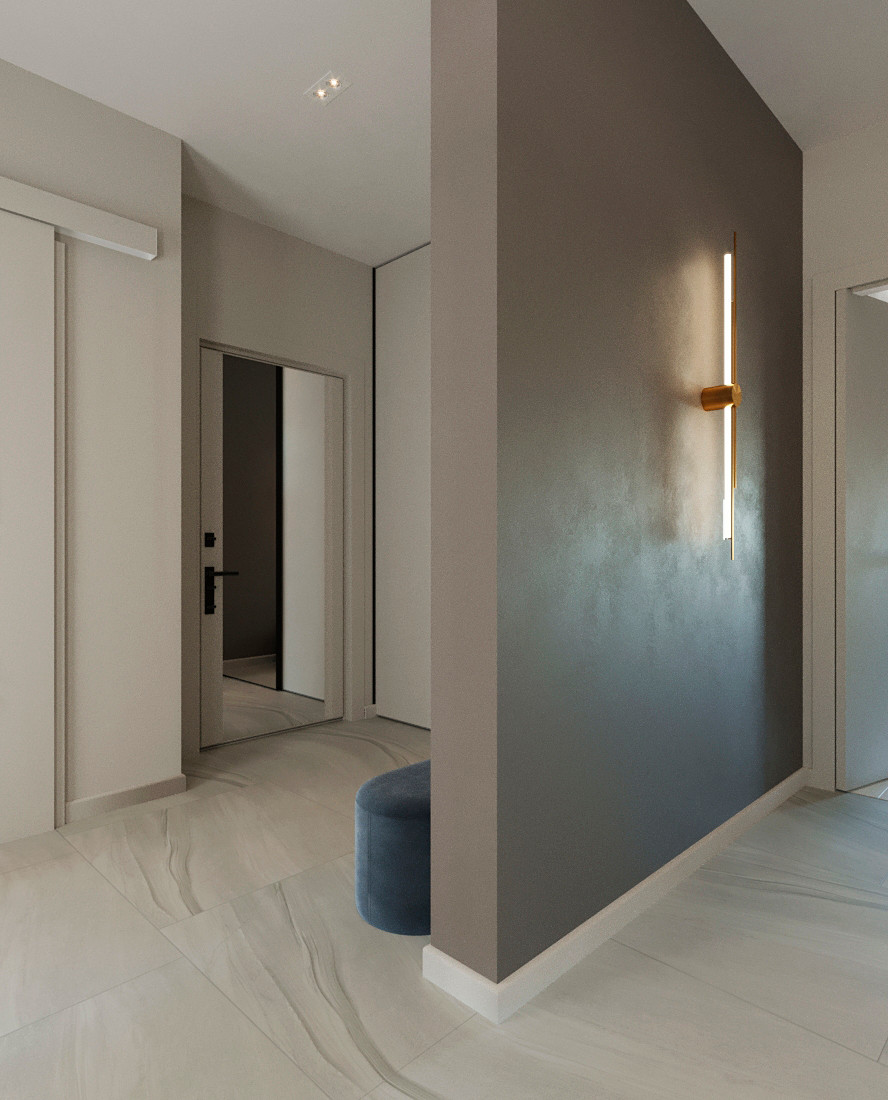 Квартира для молодой семьи в стиле эклектика