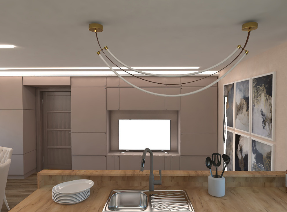 просто кухня-студия