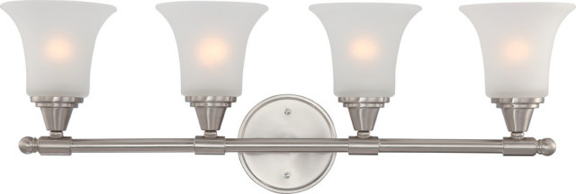 Surrey 4 Light - Vanity Fixture With Frosted Glass