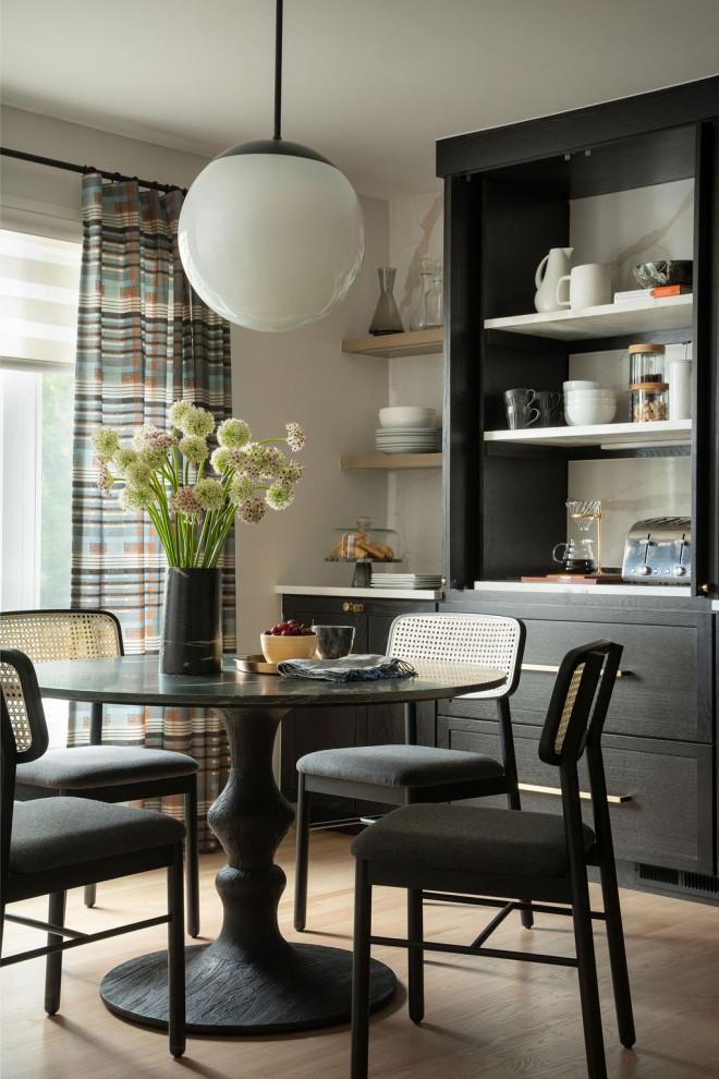 Inspiration for a transitional dining room remodel in Denver