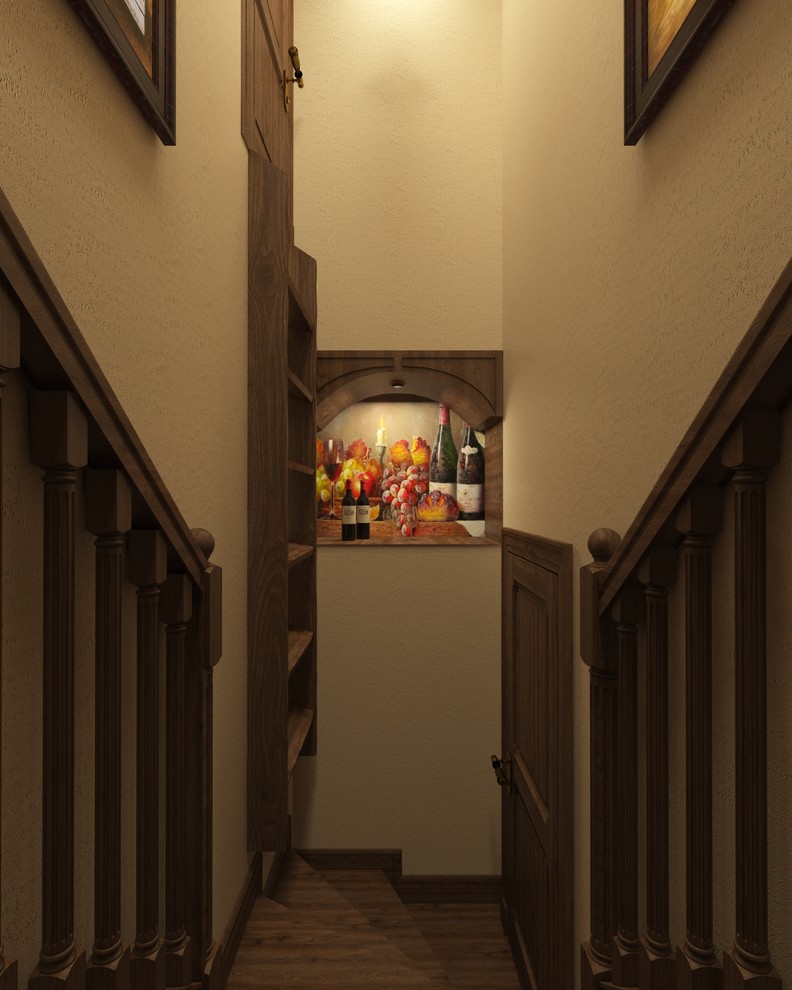 Кухня с винным погребом