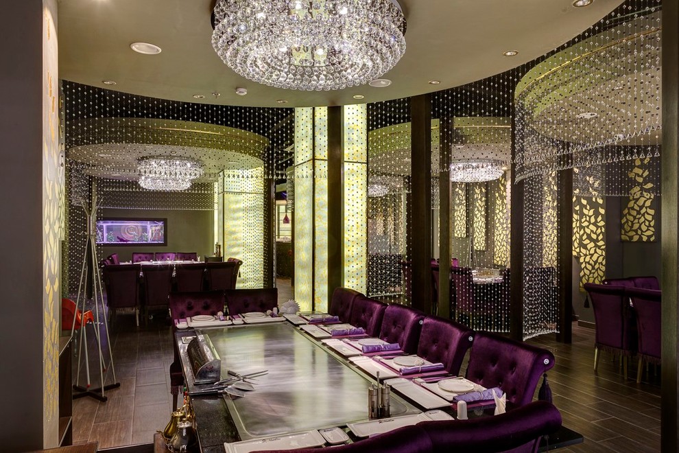 Ресторан. Хрустальные шторы