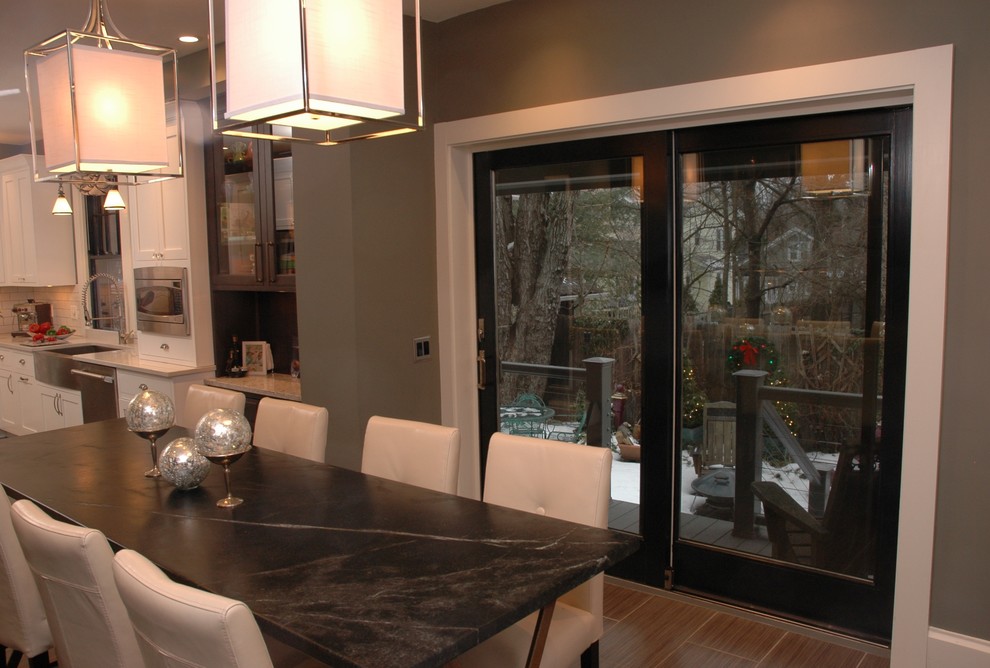 Example of a transitional dining room design in Cincinnati