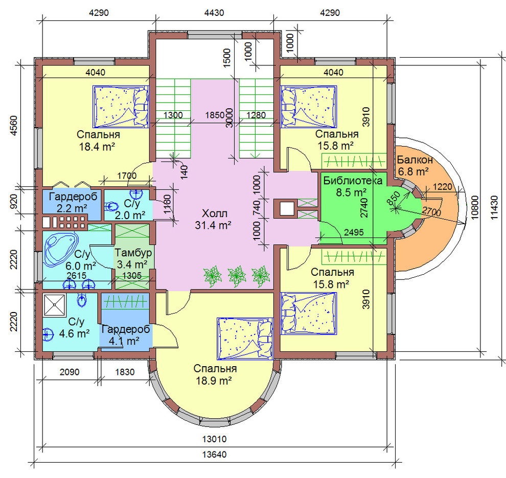 Проект коттеджа 4
