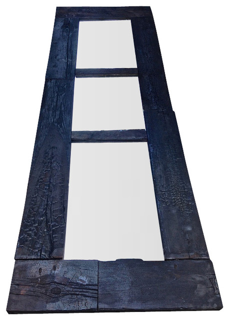 Burnt 10ft Tall Split Mirror Rustic Wall Mirrors By Sean Alan Burnt 10ft Tall Split Mirror