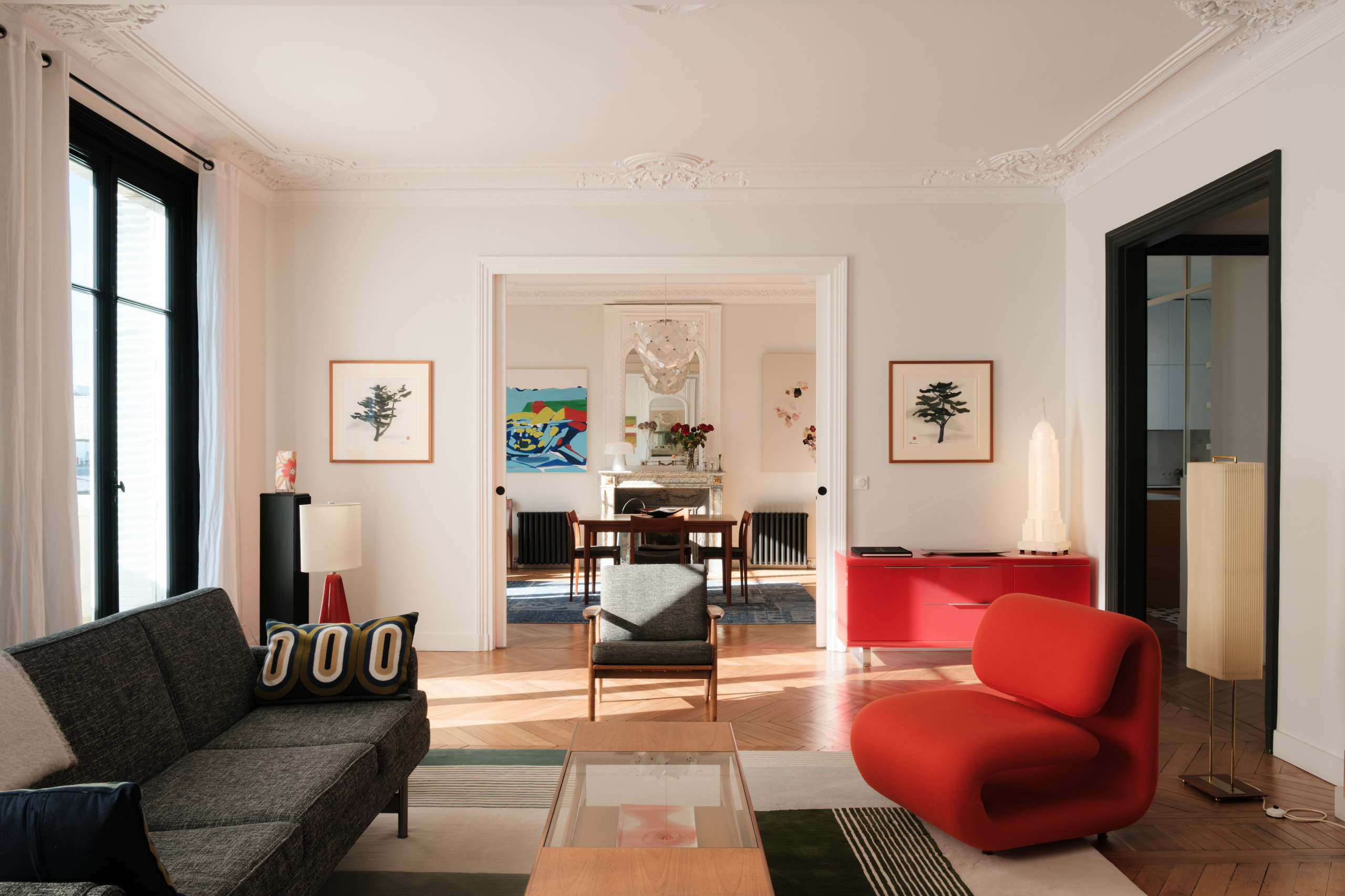 Rénovation d'un appartement "Tocqueville"- 180 m2 familial et contemporain