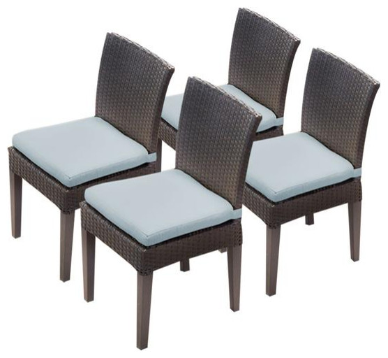 Lucca White Marble Top End Table Contemporary Coffee Tables by