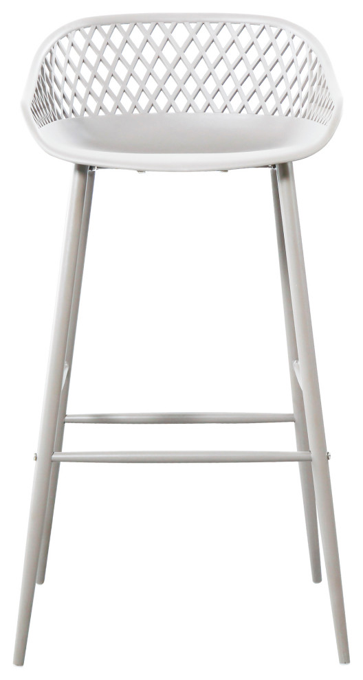 Piazza Outdoor Barstool White-M2
