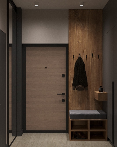 Проект однокомнатной квартиры 40м2