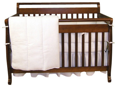 Trend Lab White Pique Crib Bedding Set