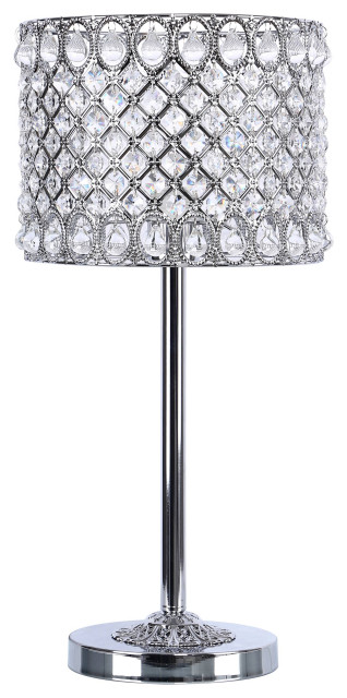 21 5 Chrome Table Lamp With Metal, Grandview Lighting Table Lamps