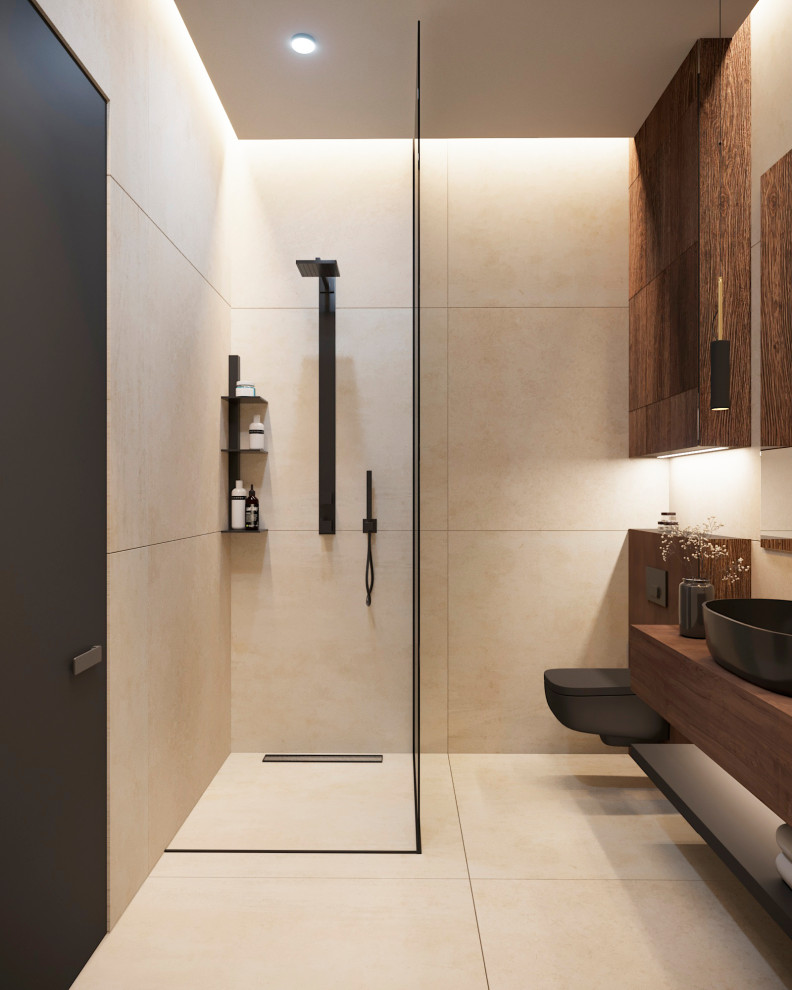 Санузел в стиле минимализм