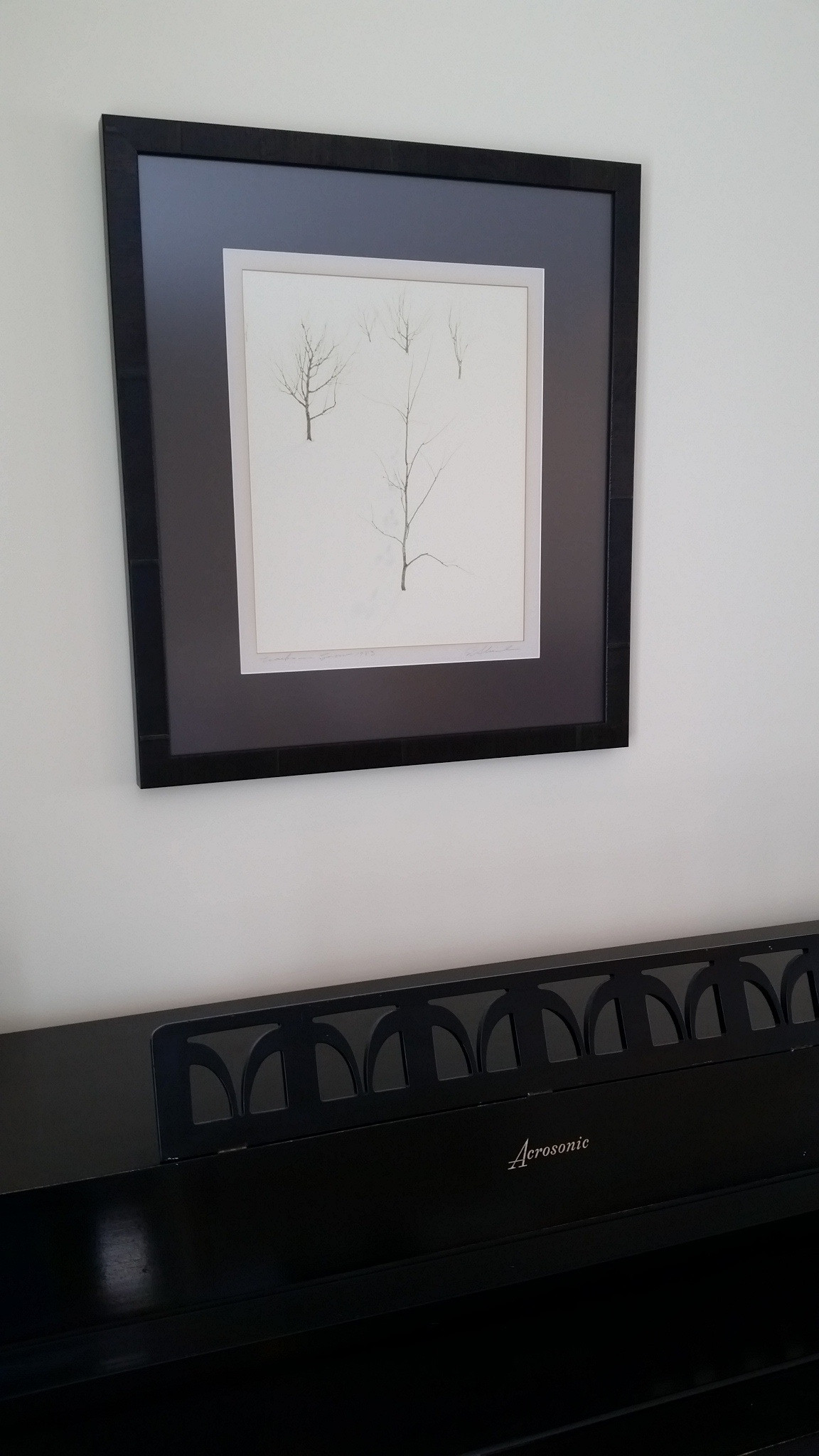 Refreshing Vintage Art with New Frame and Mat