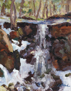 "Winter Waterfall" Original By Janet Howard-Fatta