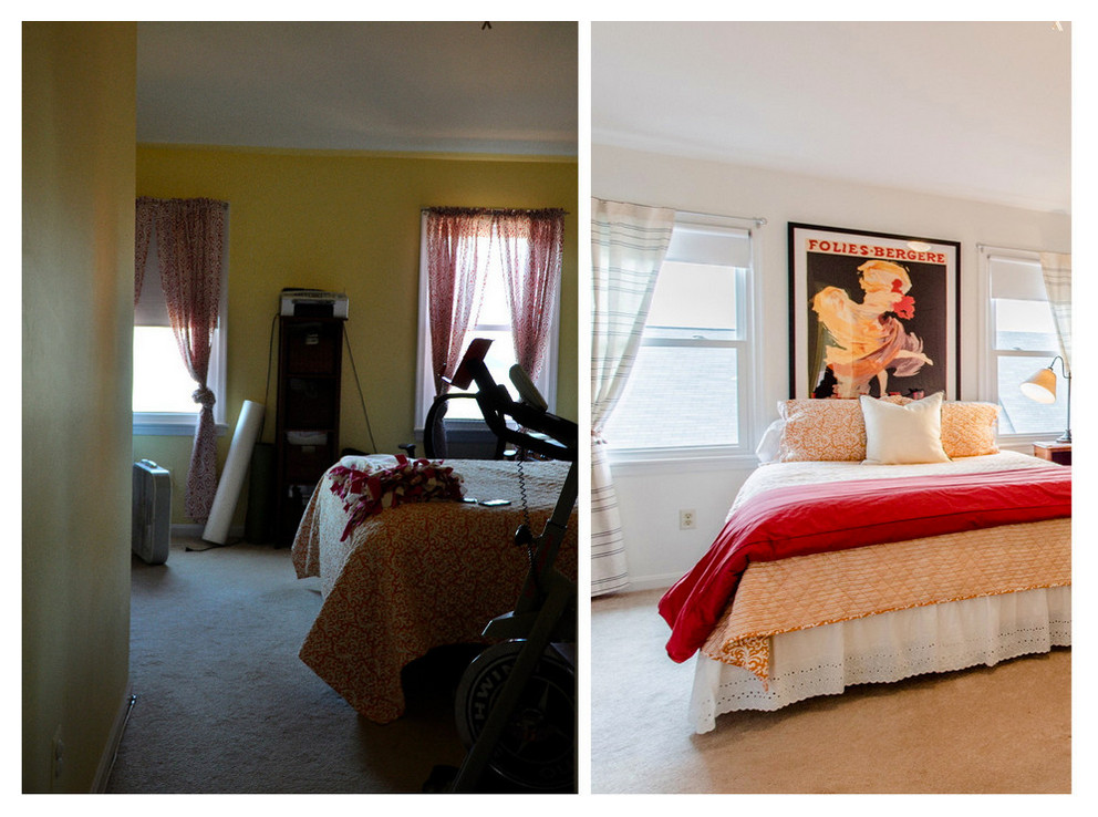 Before and after: master bedroom