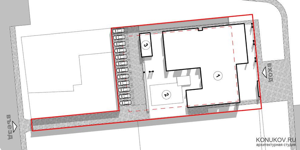 Проект мини-гостиницы в Адлере /Архитектор konukov.ru/