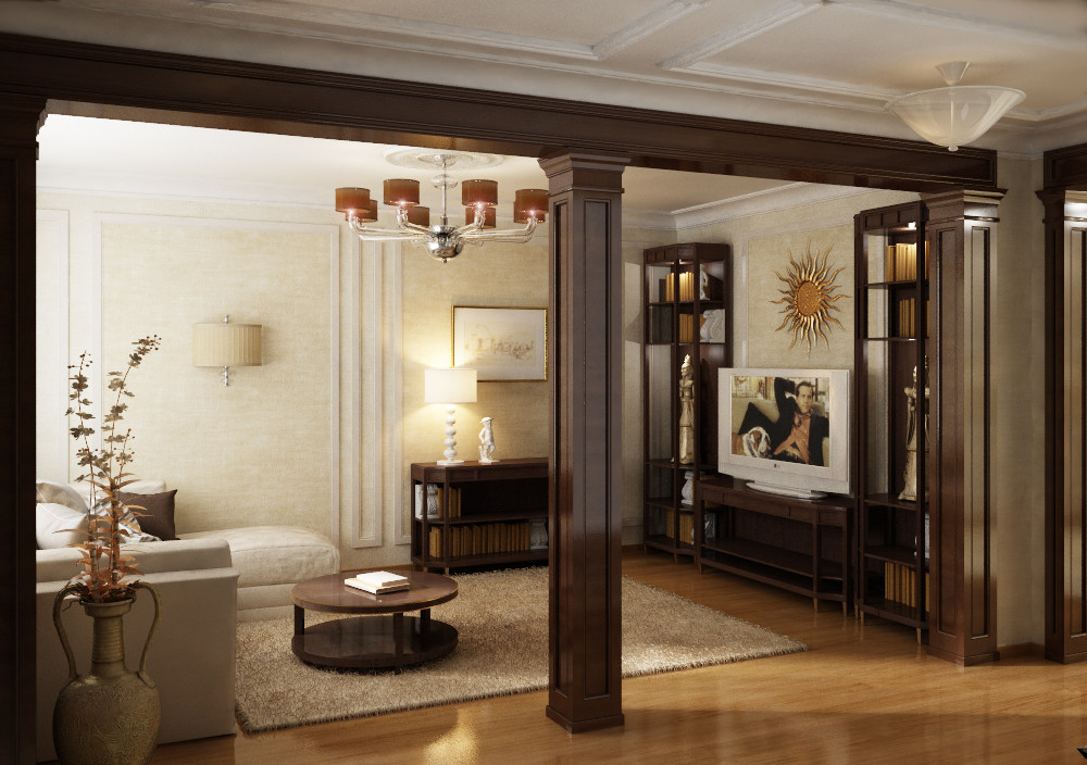 Маленькая квартира в легком классическом стиле