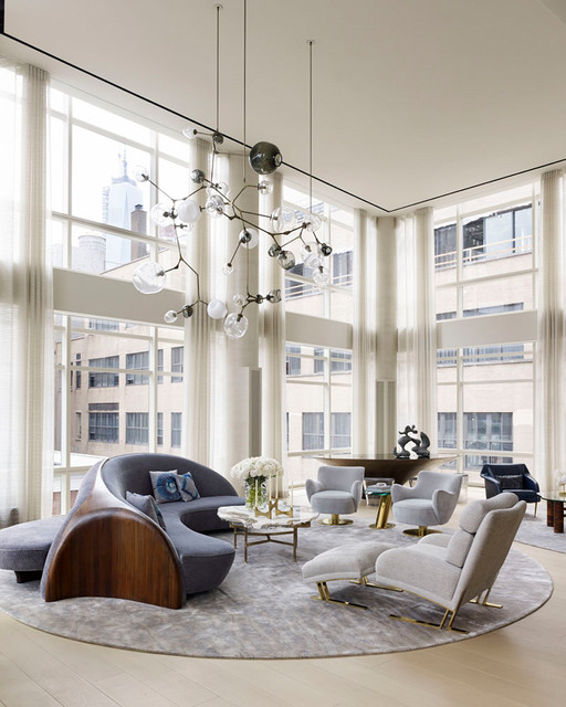 Tribeca Triplex contemporary-vardagsrum