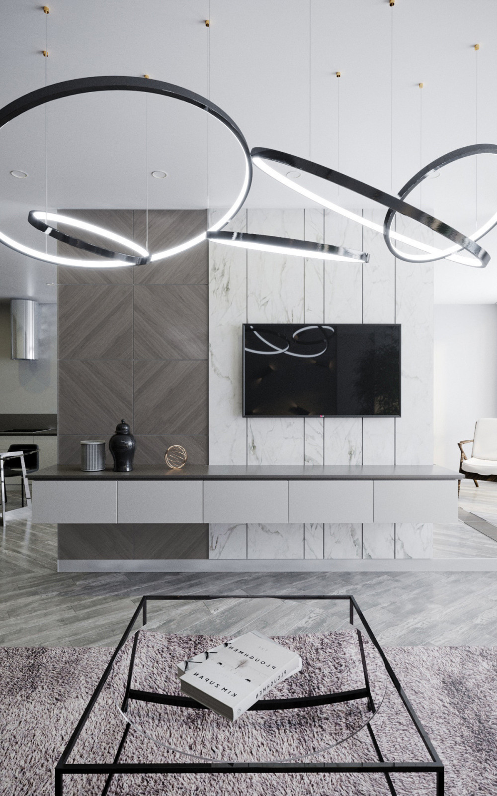 Дизайн-проект квартиры ЖК Живописный 93 м2 (Современный стиль)