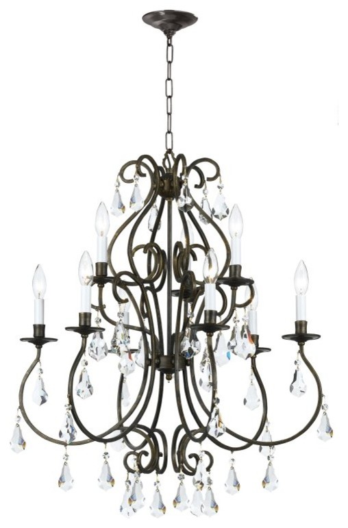 Crystorama Ashton Chandelier - 25.5W in. - 5019-OS-CL-MWP