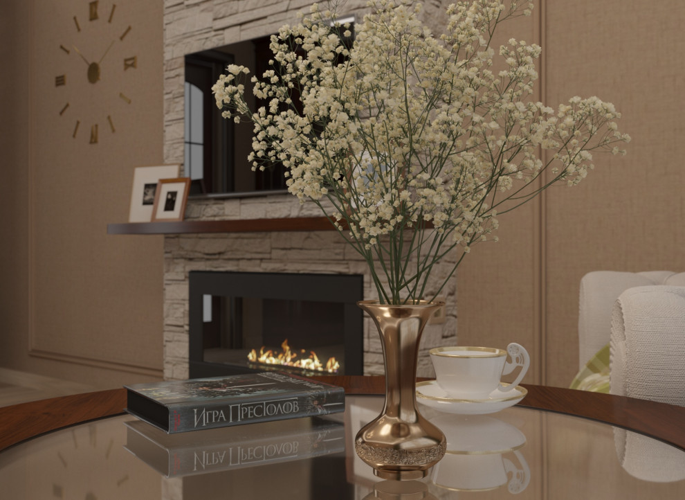 Визуализация гостиной