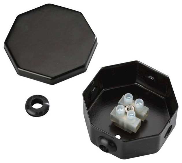 Kichler Splice Box Assembly, Black - Transitional - Lighting Hardware ...