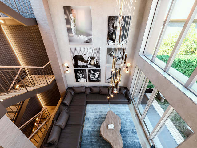 TownHouse modern-wohnbereich
