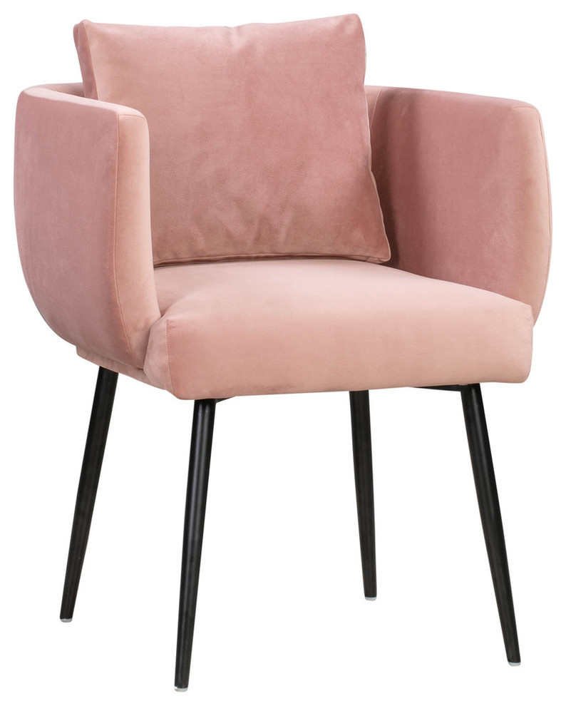 Alto Blush Velvet Chair Blush Midcentury Armchairs And Accent