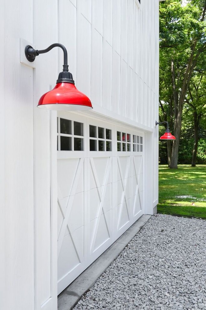 Modern Farmhouse - Country exterior home photo in Chicago