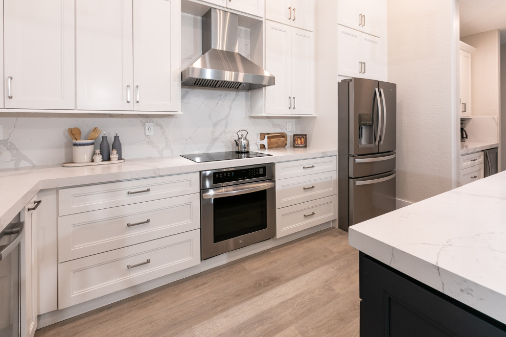 Inspiration for a transitional kitchen remodel in Miami