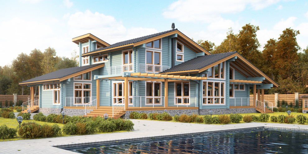 Дом из клеёного бруса Cubism Style 190