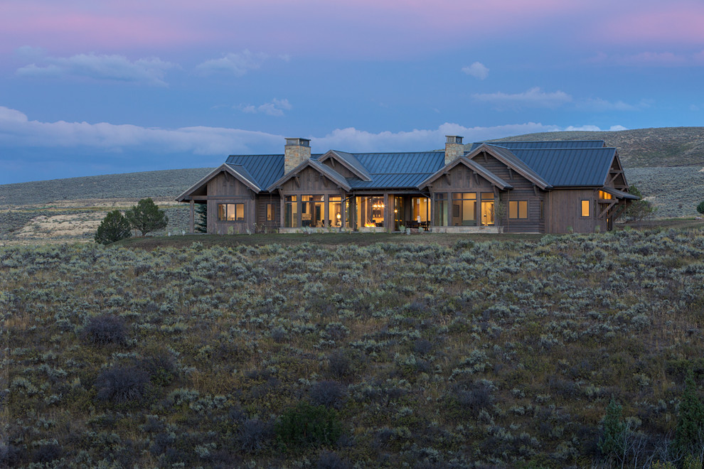 Rustic house exterior in Salt Lake City.