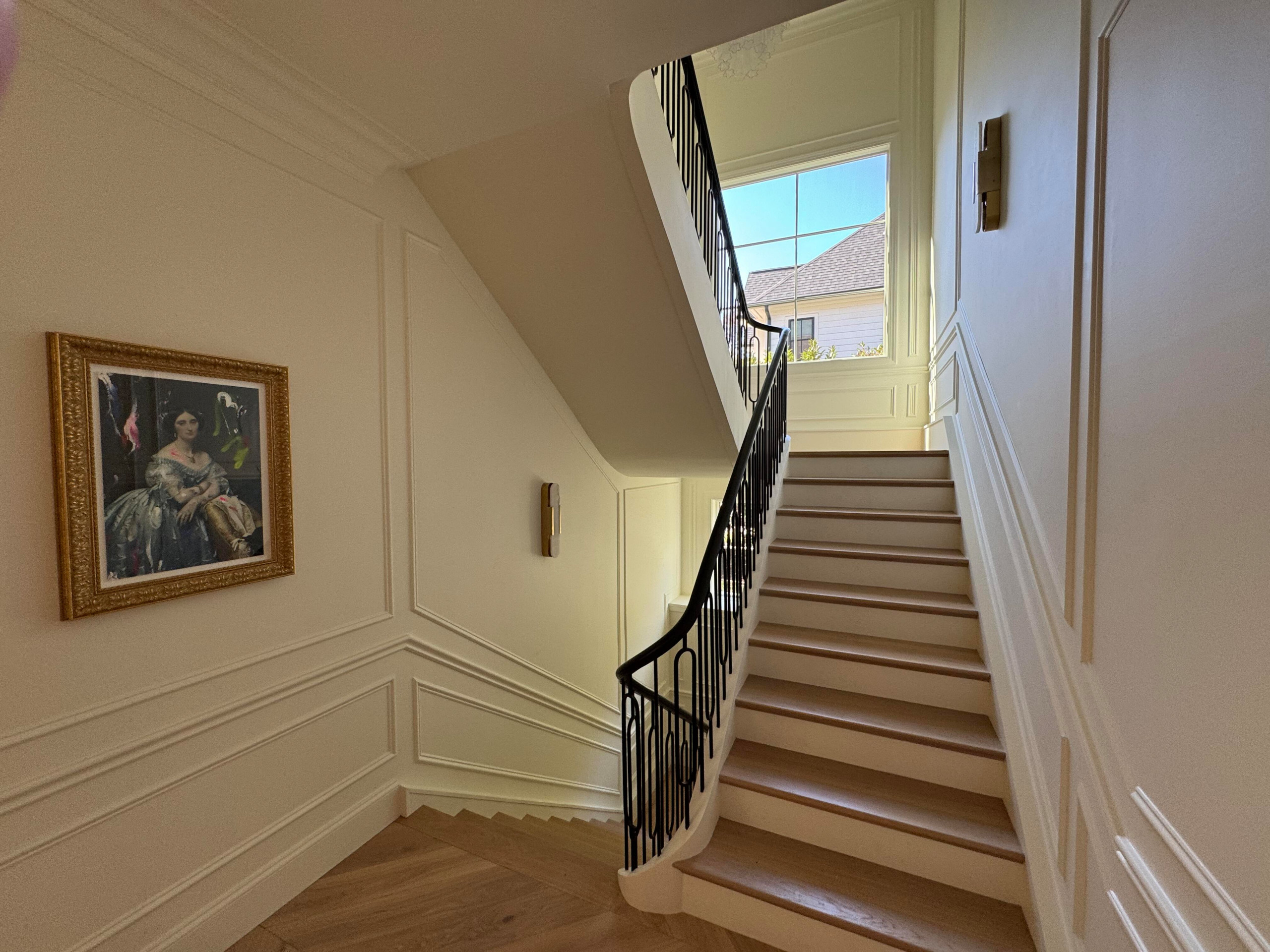 134_Stunning Straight Stair with an Elliptical Twist, McLean, VA 22101