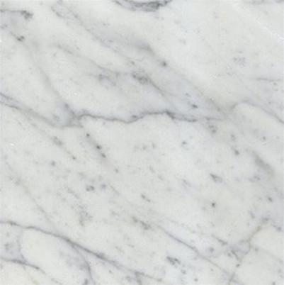 Italian White Carrara Marble Polished Floor Tiles - Lot of 150 Tiles