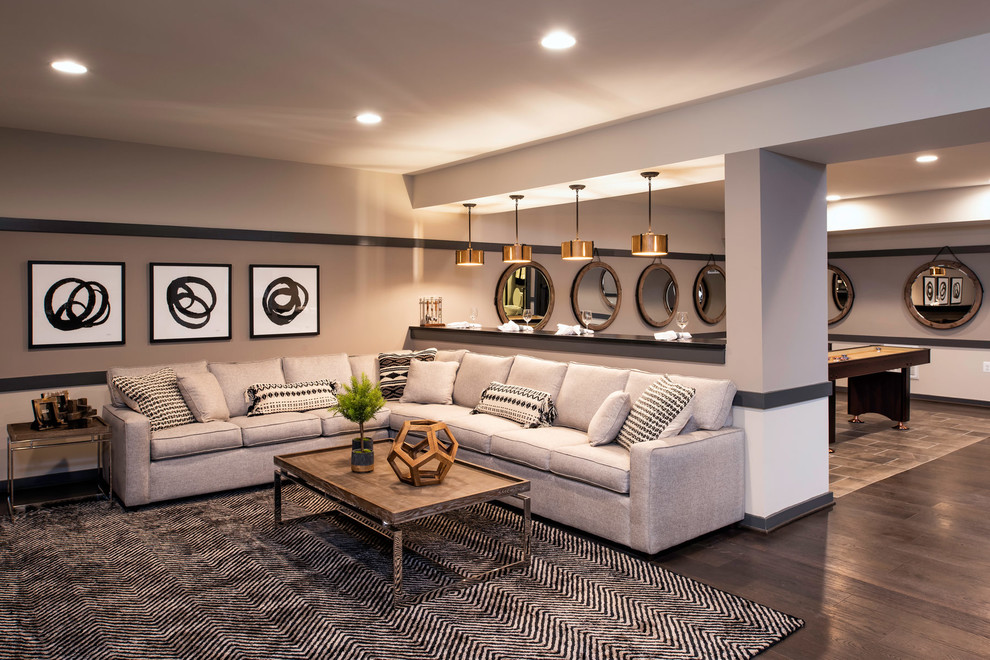 Inspiration for a transitional home design remodel in DC Metro