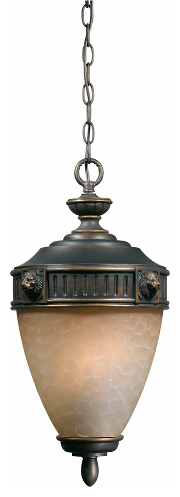 Triarch 75237-14 Lion Oil Rubbed Bronze Outdoor Hanging Lantern