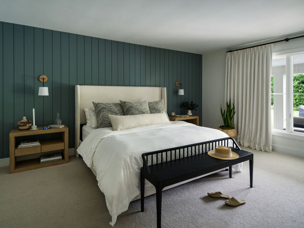 Bedroom Accent Wall with Vertical Paneling | Organic Modern ...