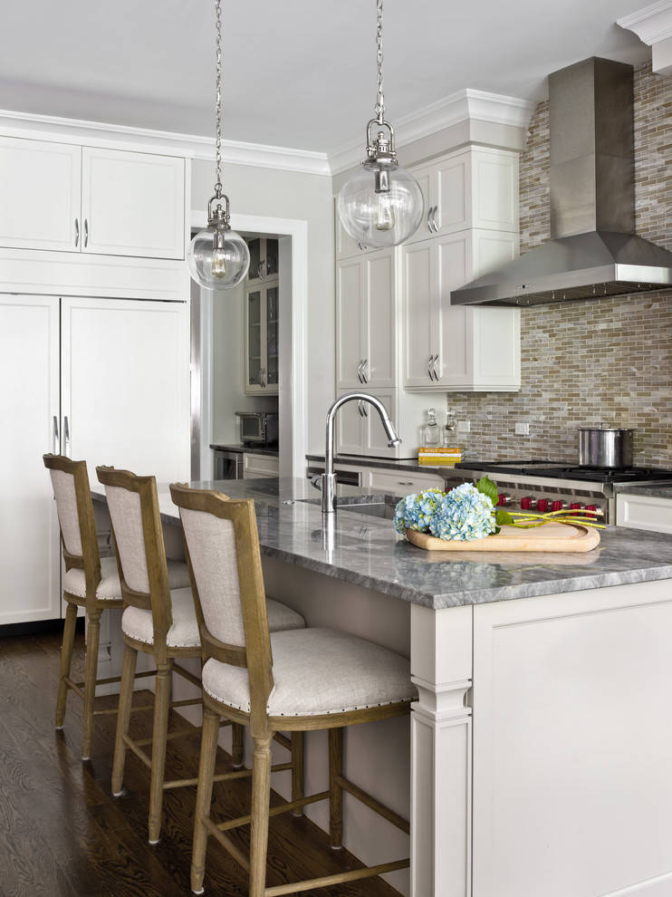 Transitional kitchen photo in Chicago