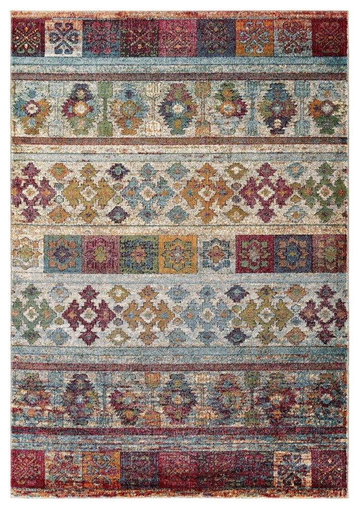 Tribute Every Distressed Vintage Floral 8x10' Area RugR1187A58