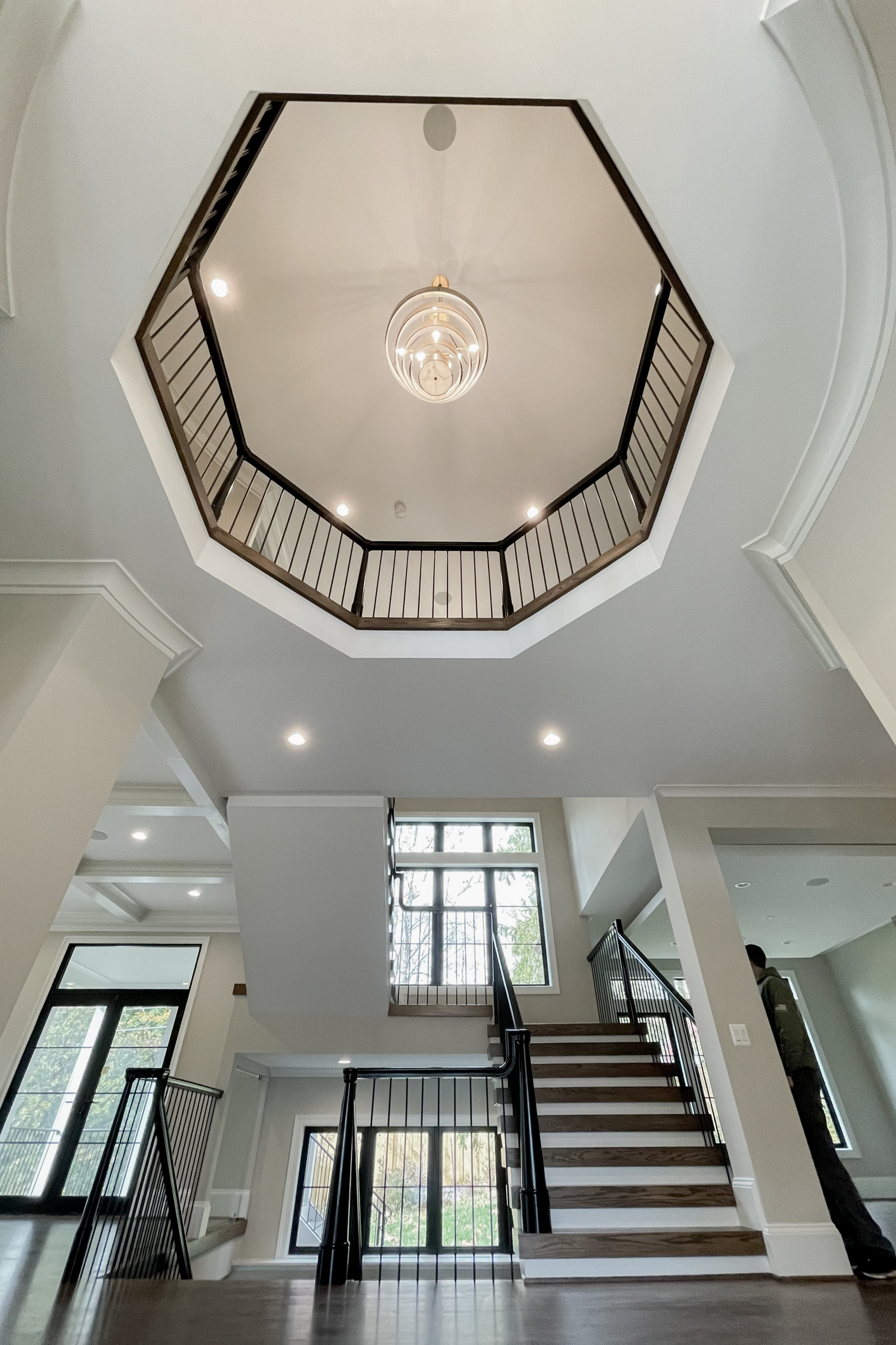 89_Eclectic and Edguy Staircase in French Contemporary Residence, McLean VA 2210