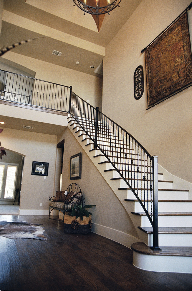 Mountain style entryway photo in Austin