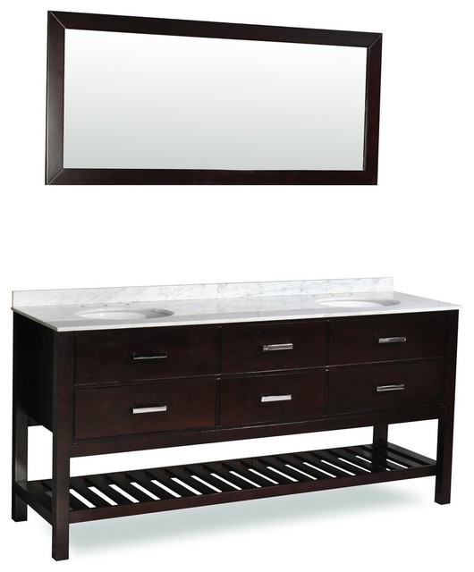Belmont Decor Nautica 72 Double Sink Vanity Set Transitional