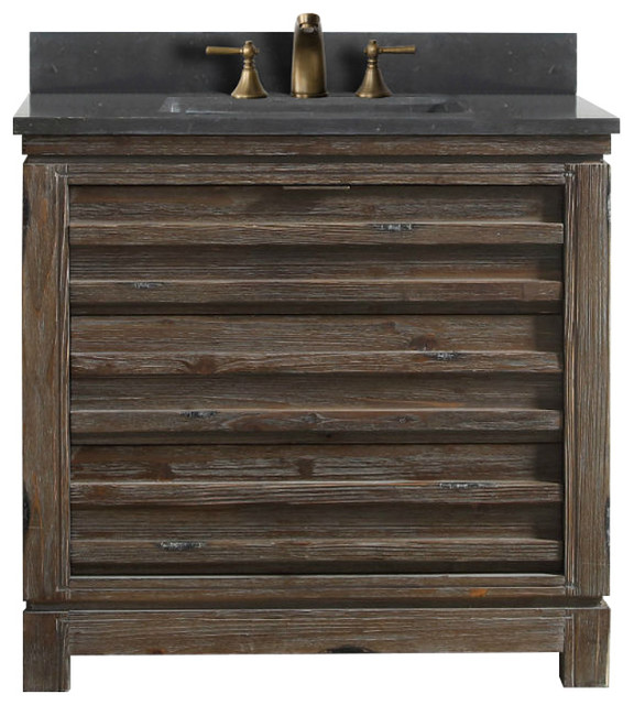 Legion Furniture Single Sink Vanity, Rustic Brown, 36" Rustic