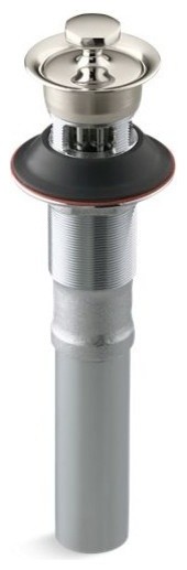 Kohler Lavatory Drain With Overflow and Non-Removable Metal Stopper ...